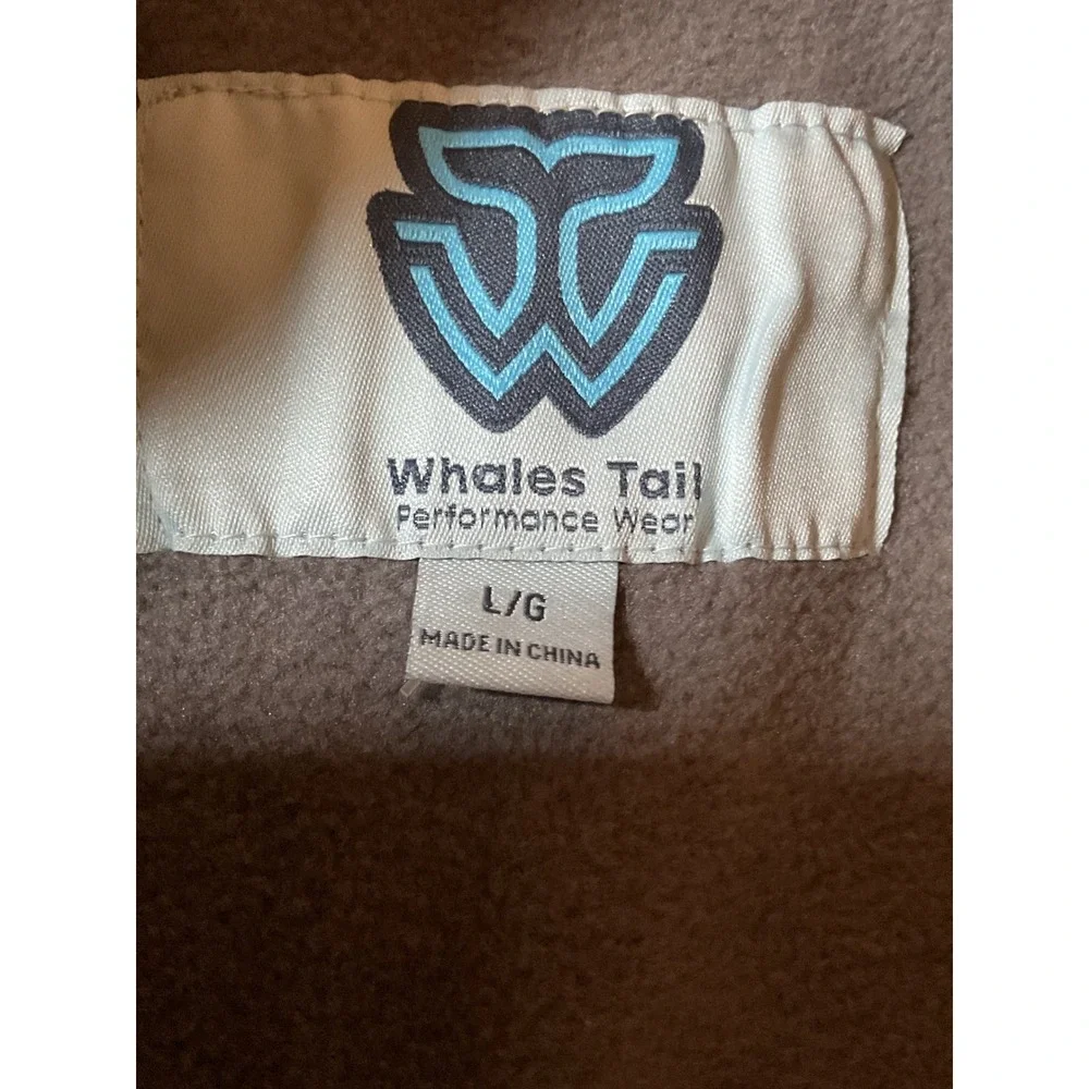 Whales Tail Boys‎ Jacket L Black Grey Fleece Lined Water Wind Resistant NWT
